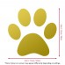 4X Paw Shaped Gloss Vinyl Wall Car Stickers