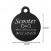 Jack Russell Terrier Black Engraved 31mm Large Round Pet Dog ID Tag