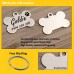 Bone Premium Brushed Style Stainless Steel Engraved 37mm Pet Dog ID Tag